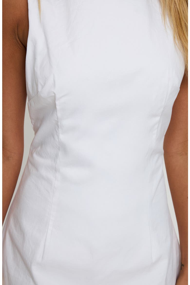 Yumiko Organic Cotton Skirted Romper, Alternate, color, WHITE