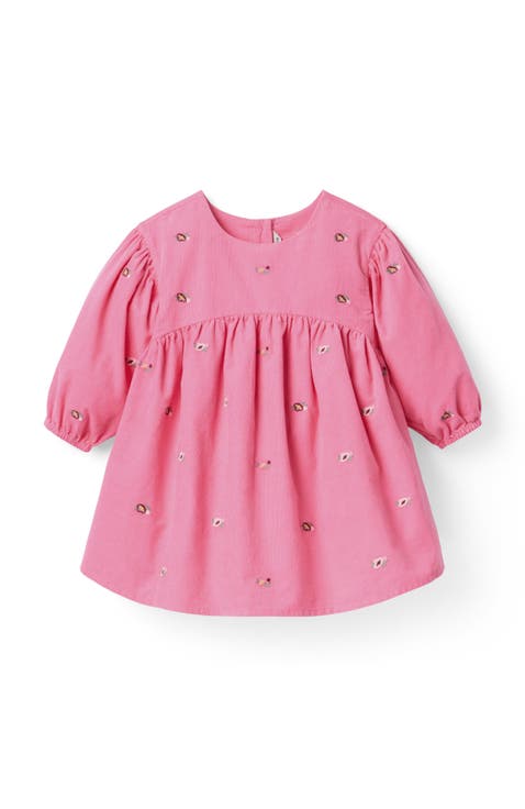 The Floral Embroidered Corduroy Dress (Toddler)