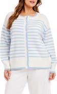 Karen Kane Stripe Cardigan Sweater