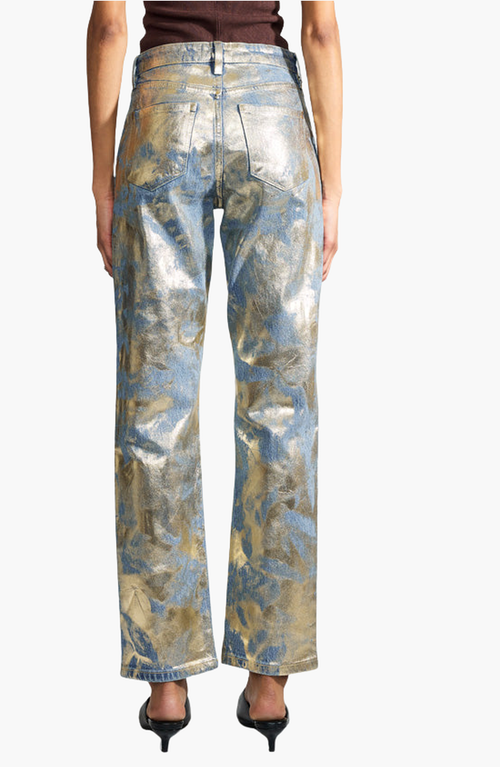 Kancan Premier Nerissa Premier High Rise Straight Jeans In Silver