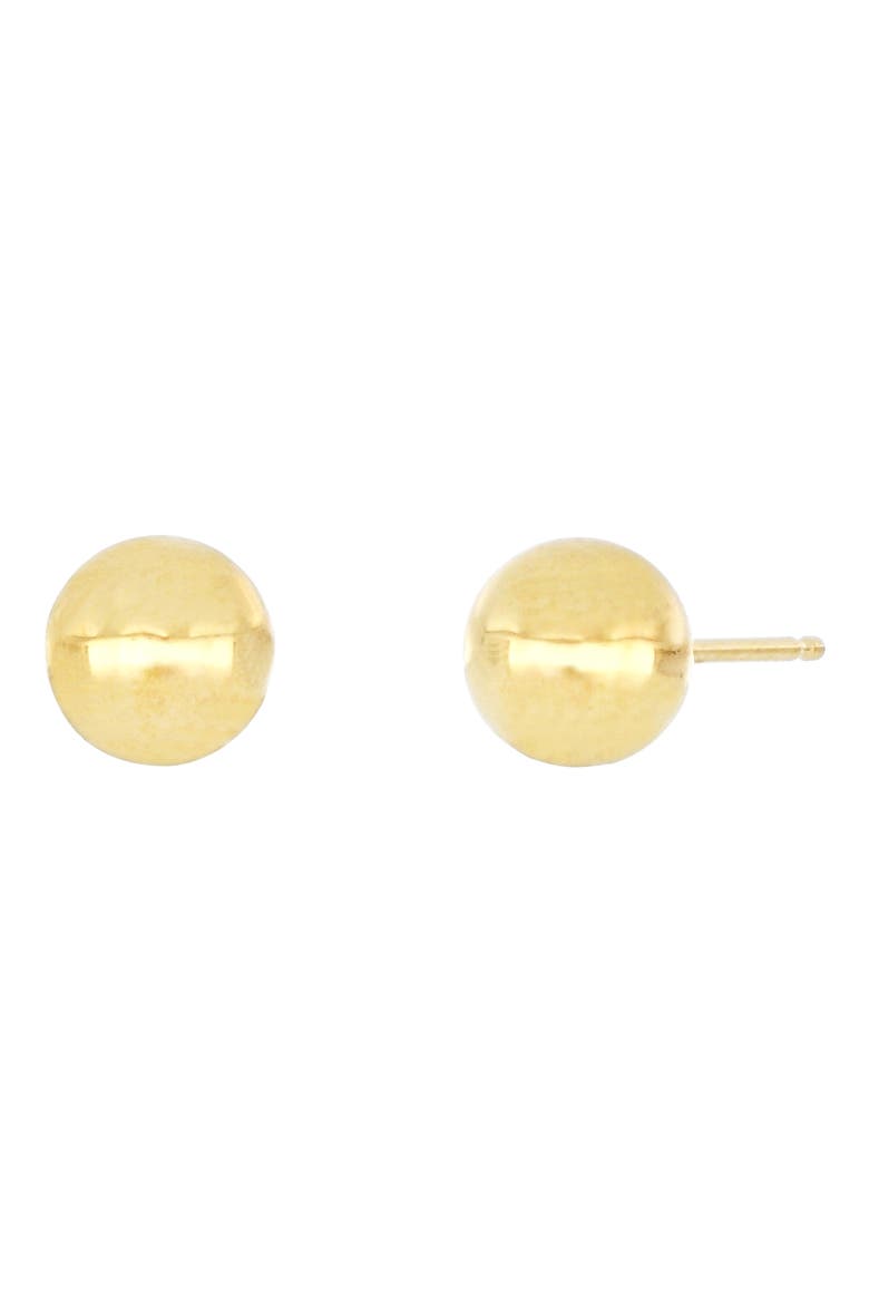 14K Gold Stud Earrings & Beaded Necklace Box Set (Nordstrom Exclusive), Alternate, color, YELLOW GOLD