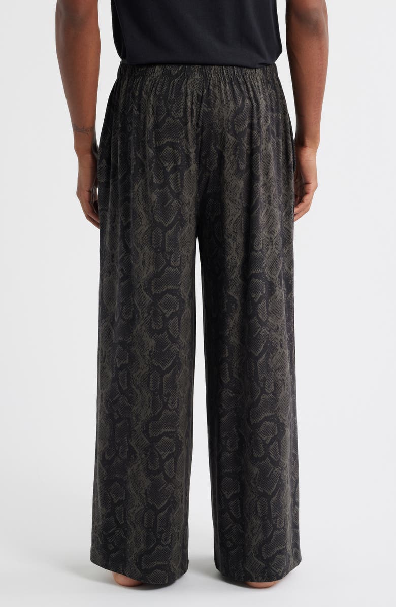 SAVAGE X FENTY Wide Leg Pajama Pants, Alternate, color, Black Caviar Boa Baddie Print