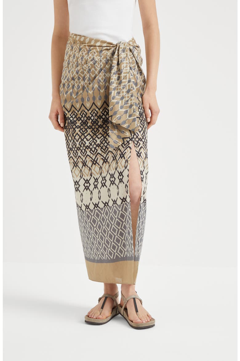 Sarong skirt, Alternate, color, Mud