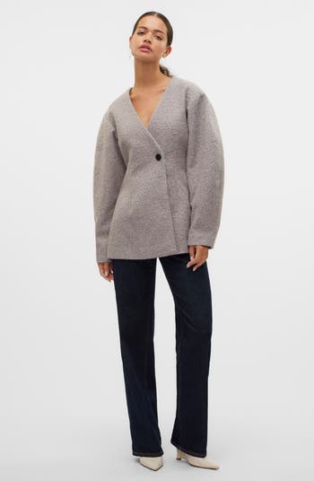 Nina Felted One-Button Blazer