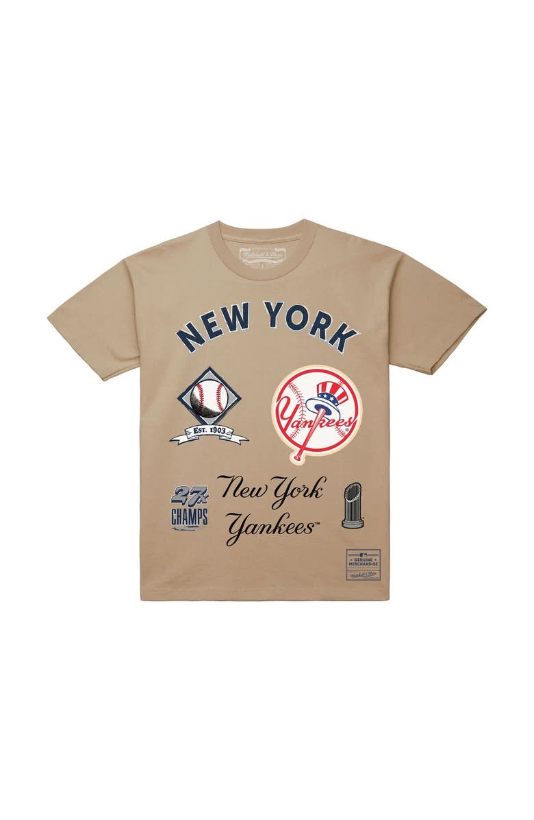 Mitchell & Ness Men's Mitchell & Ness  Cream New York Yankees Legacy Defined T-Shirt, Alternate, color, 