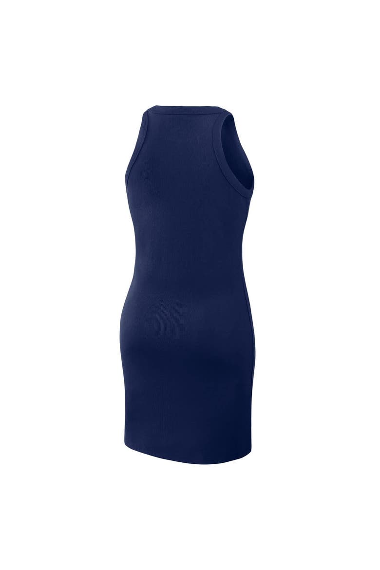 Women's Fanatics Navy Dallas Cowboys Push Beyond Tri-Blend Ribbed Sleeveless Dress, Alternate, color, Navy