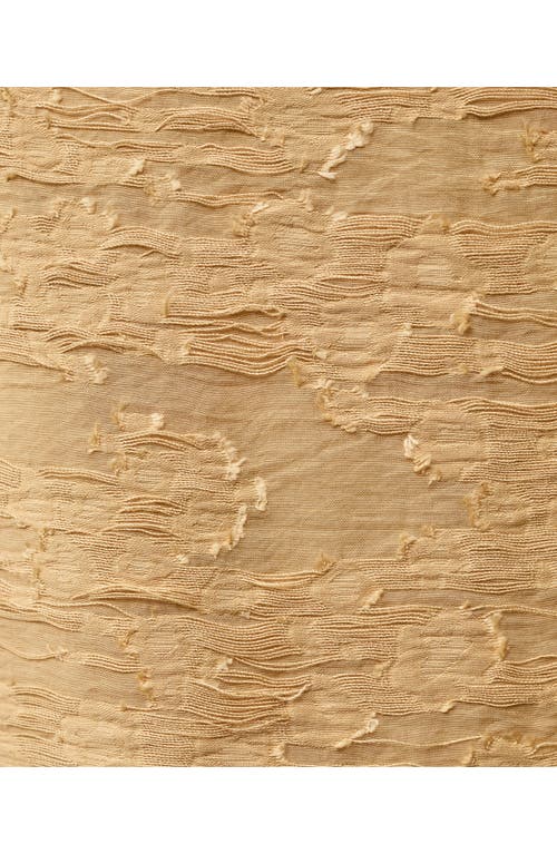 Mango Textured Straight Midi Skirt