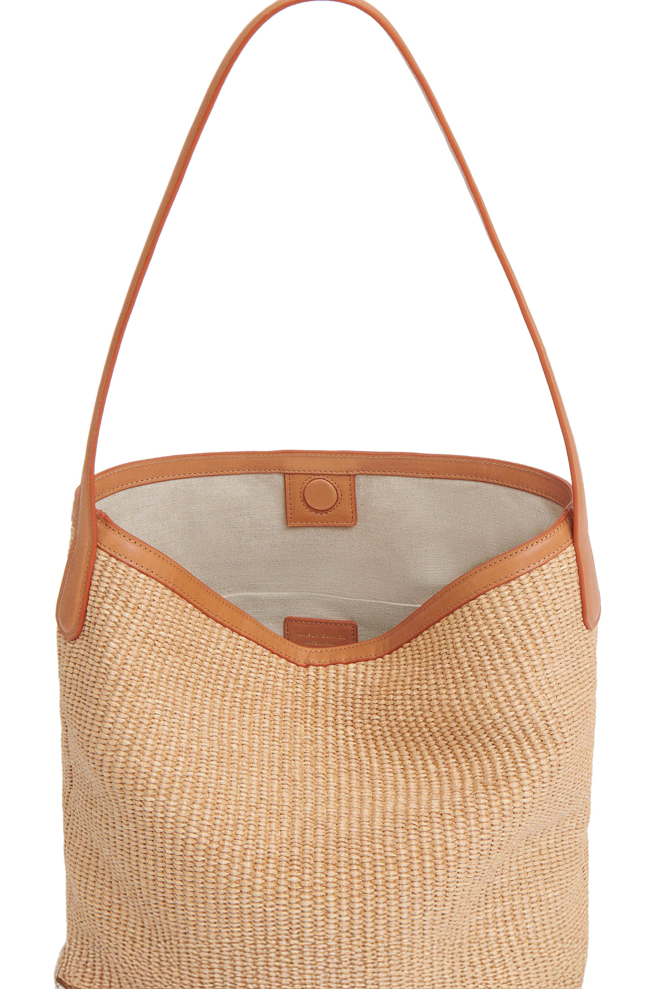 Mansur Gavriel Everyday Cabas Raffia Hobo Bag, Alternate, color, 