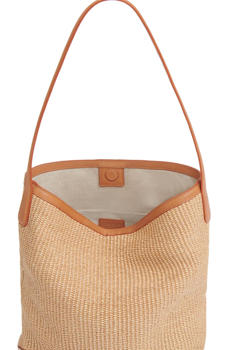 Mansur Gavriel Everyday Cabas Raffia Hobo Bag, Alternate, color,