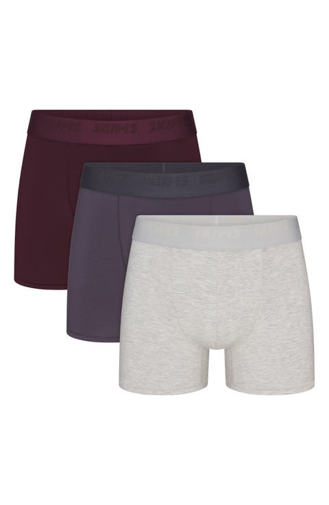 3-Pack 3-Inch Stretch Modal Boxer Briefs (Regular & Big)
