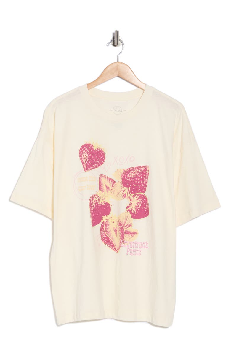 Hi Res Lovestruck Farms Cotton Graphic T-Shirt, Main, color, Marshmallow