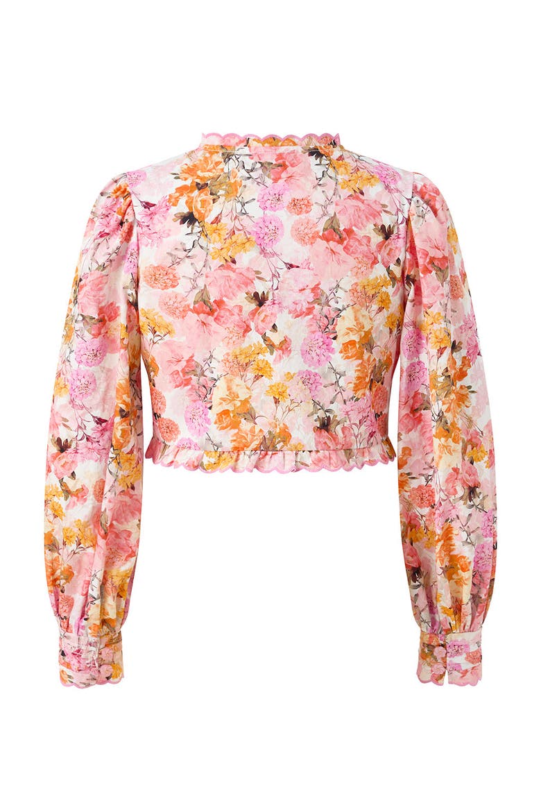 Alessia Cotton Sleeve Top, Alternate, color, Floral