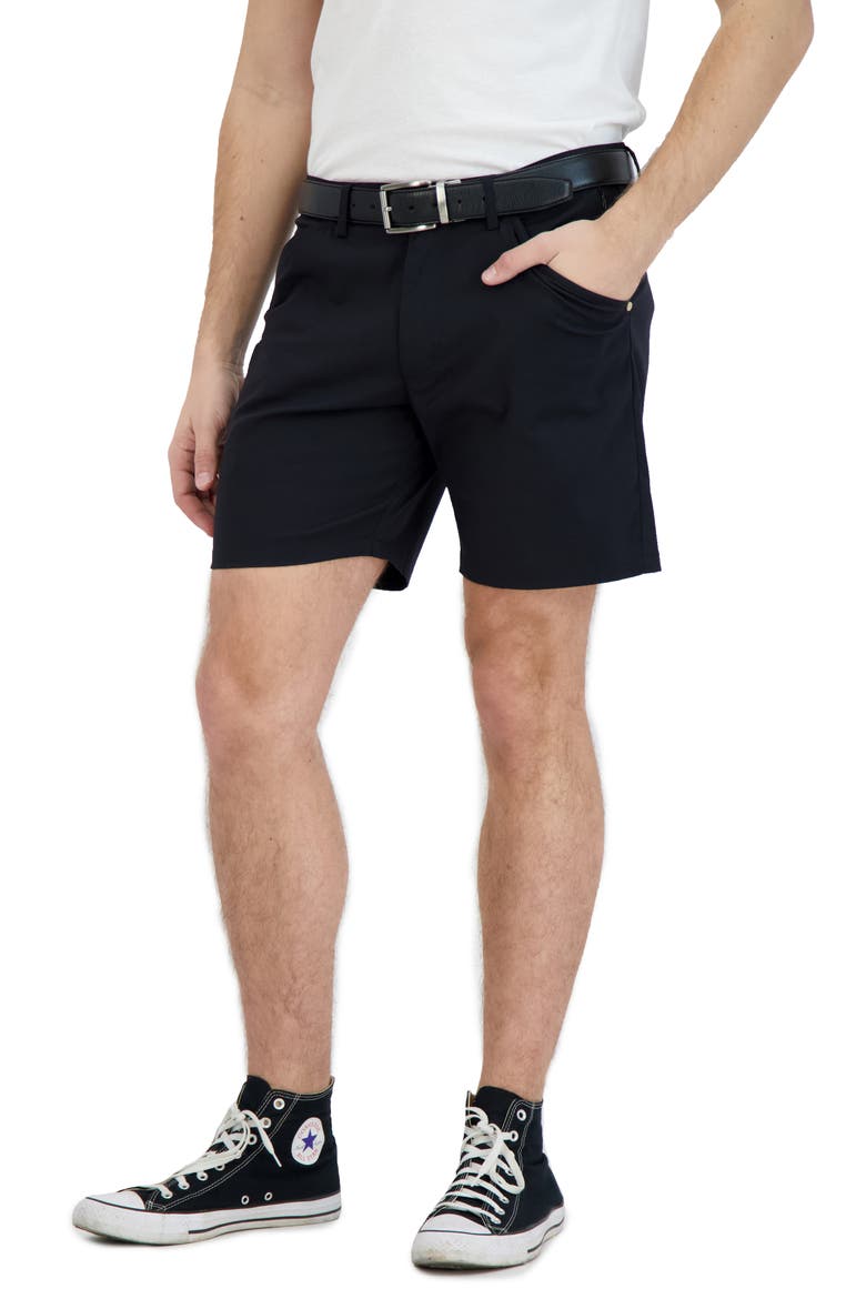 Everyday Stretch Chino Shorts, Alternate, color, BLACK