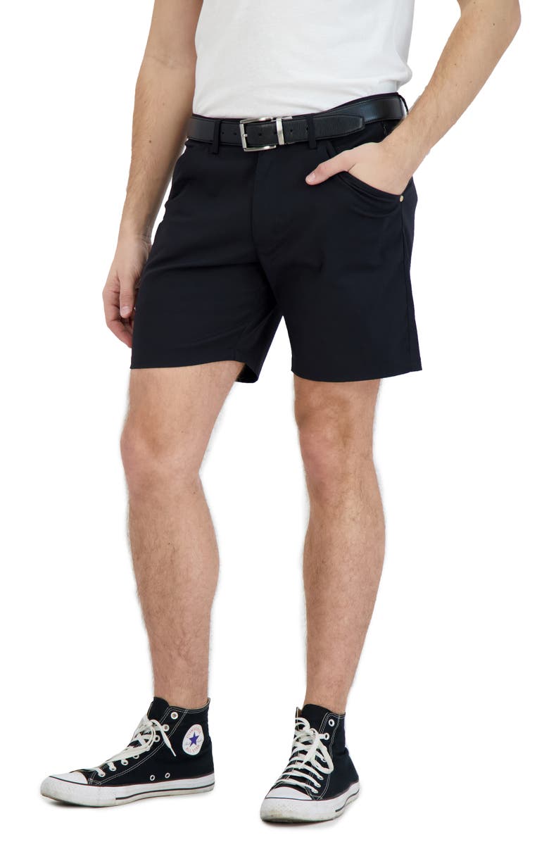 LEVINAS Everyday Stretch Chino Shorts, Alternate, color, Black
