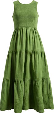 Nobody's Child Charlie Smocked Sleeveless Maxi Dress