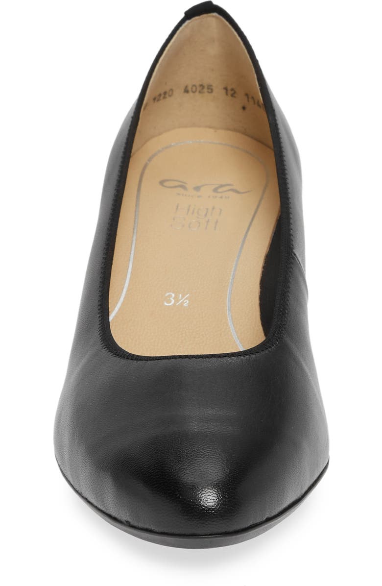ara Kendall Pump, Alternate, color, Black Nappa Leather