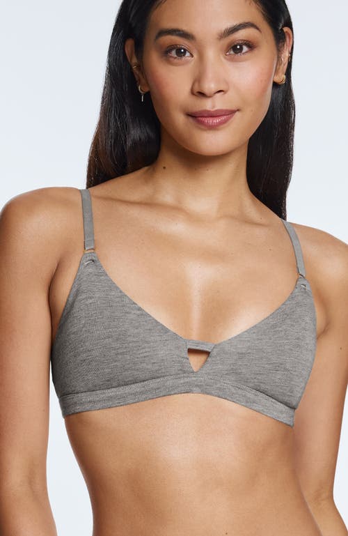 Pepper Supima Cotton Wirefree Bra In Gray