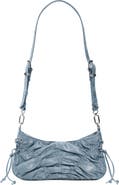 Desigual Ruched Denim Crossbody Bag