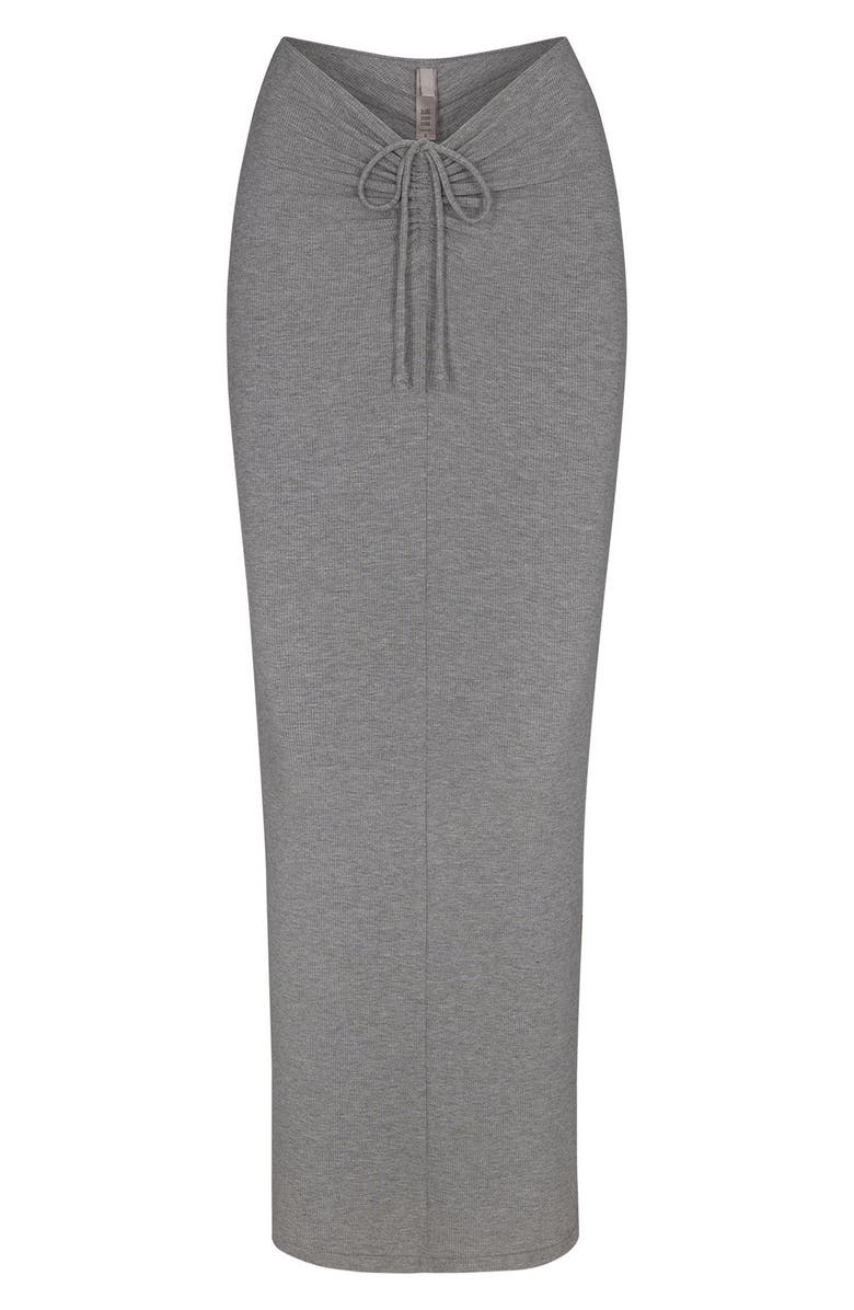 SKIMS Soft Lounge Long Skirt, Alternate, color, Heather Gray