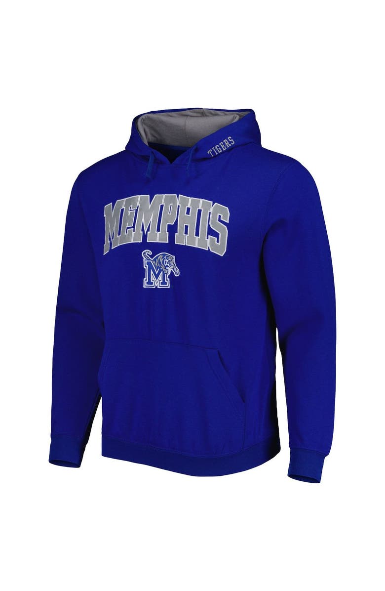 COLOSSEUM Men's Colosseum Royal Memphis Tigers Arch and Logo Pullover Hoodie, Alternate, color, Royal