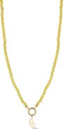 Ember Fine Jewelry 14K Yellow Gold Citrus Charm Beaded Necklace