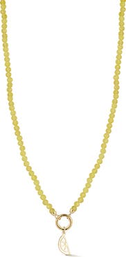 Ember Fine Jewelry 14K Yellow Gold Citrus Charm Beaded Necklace