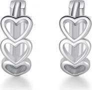 Donatello Gian Heart Huggie Earrings