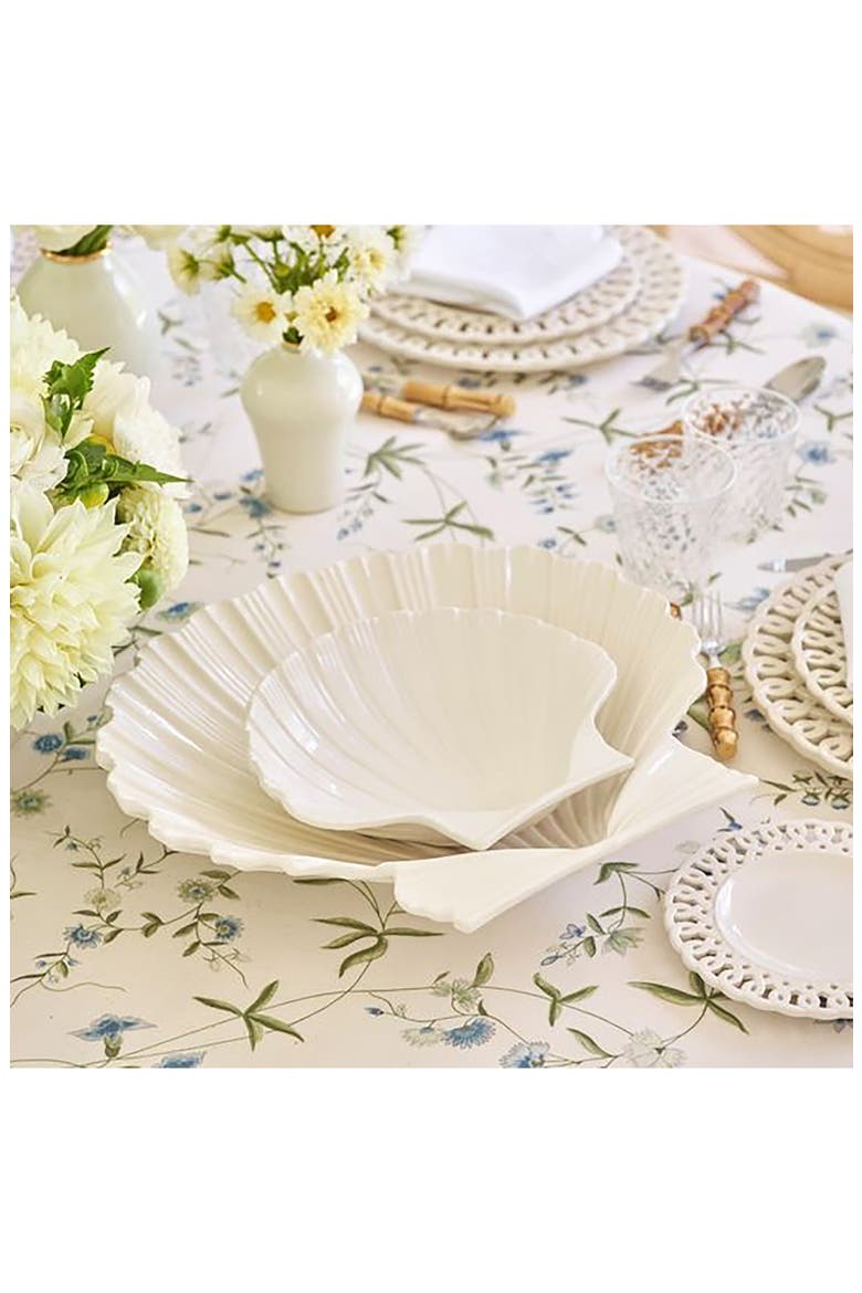 Shell Medium Platter, Alternate, color, CREAM