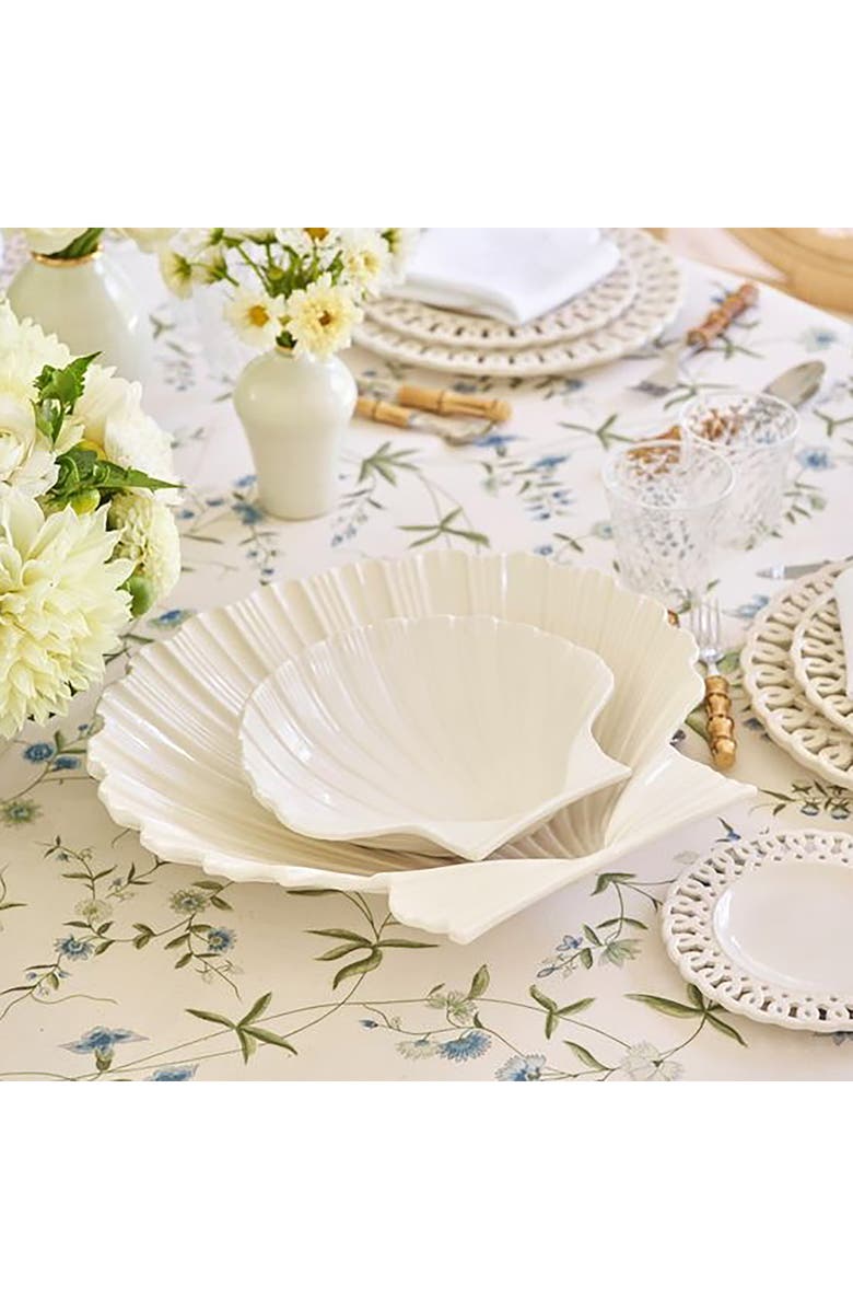 Aerin Shell Medium Platter, Alternate, color, Cream