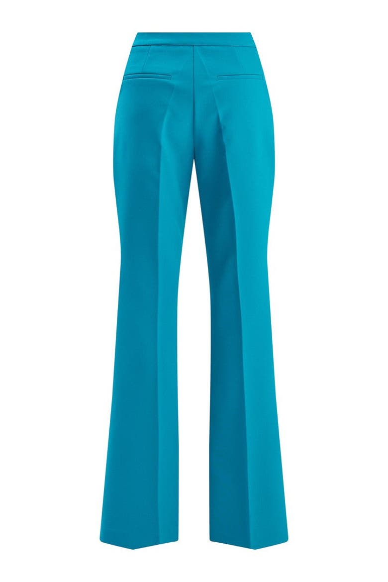 High Waisted Pants, Alternate, color, TURQUOISE