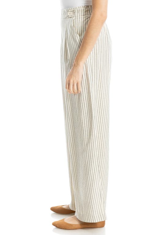 Max Studio Button Tab Wide Leg Trousers In Multi