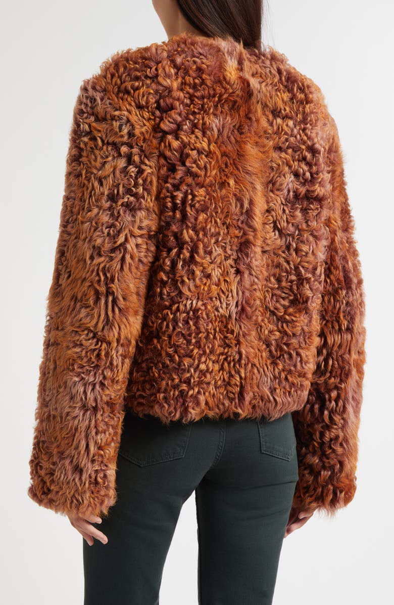Ulla Johnson Irina Genuine Shearling Coat, Alternate, color, Umber