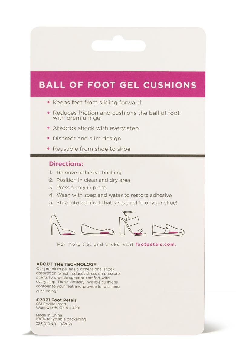 Foot Petals Ball of Foot Gel Cushions, Alternate, color, Pink