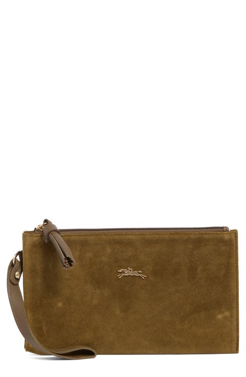 Suede Wristlet