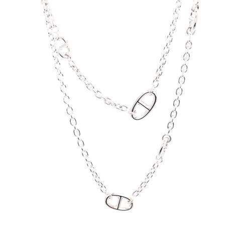 Farandole Long Necklace Sterling Silver 120