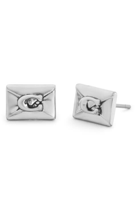 Envelope Stud Earrings