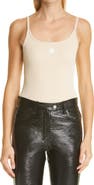 Courrèges Logo Rib Knit Tank
