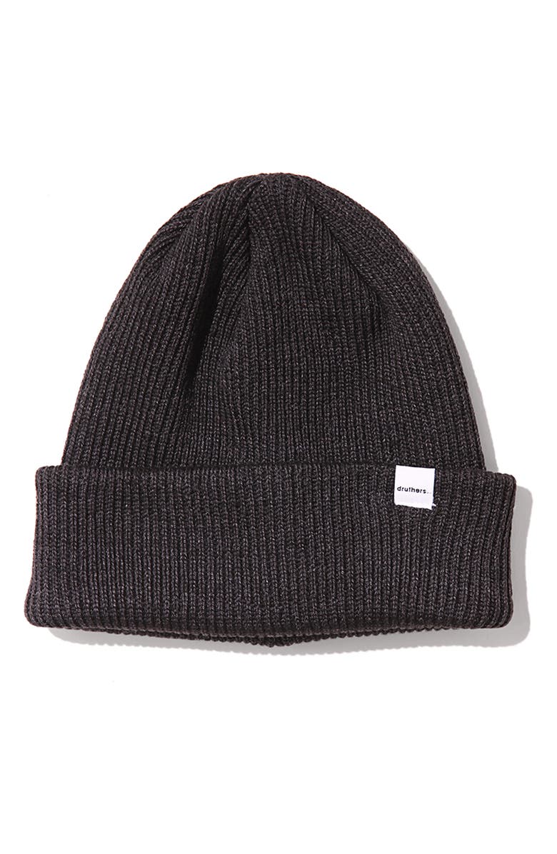 Druthers Rib Recycled Cotton Blend Beanie, Main, color,