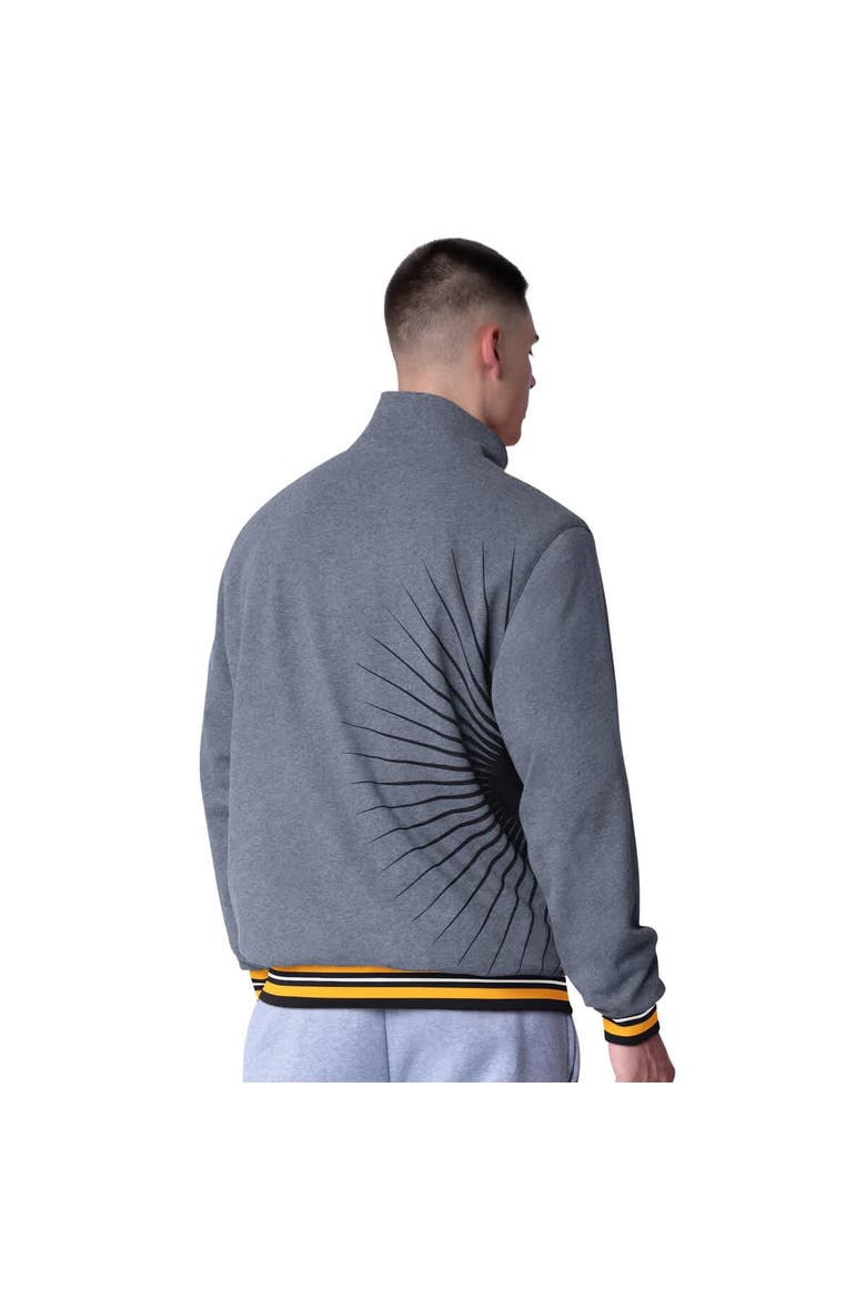 Men's G-III Extreme Black Pittsburgh Steelers Strong Arm Reversible Full-Zip Jacket, Alternate, color, Black
