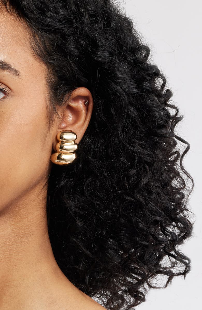 Jenny Bird Non-Stop Earrings, Alternate, color, High Polish Gold