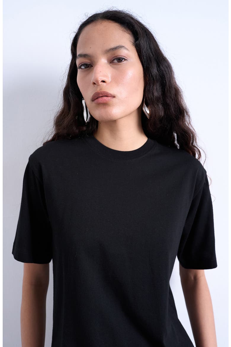 Classic Cotton T-Shirt, Alternate, color, BLACK