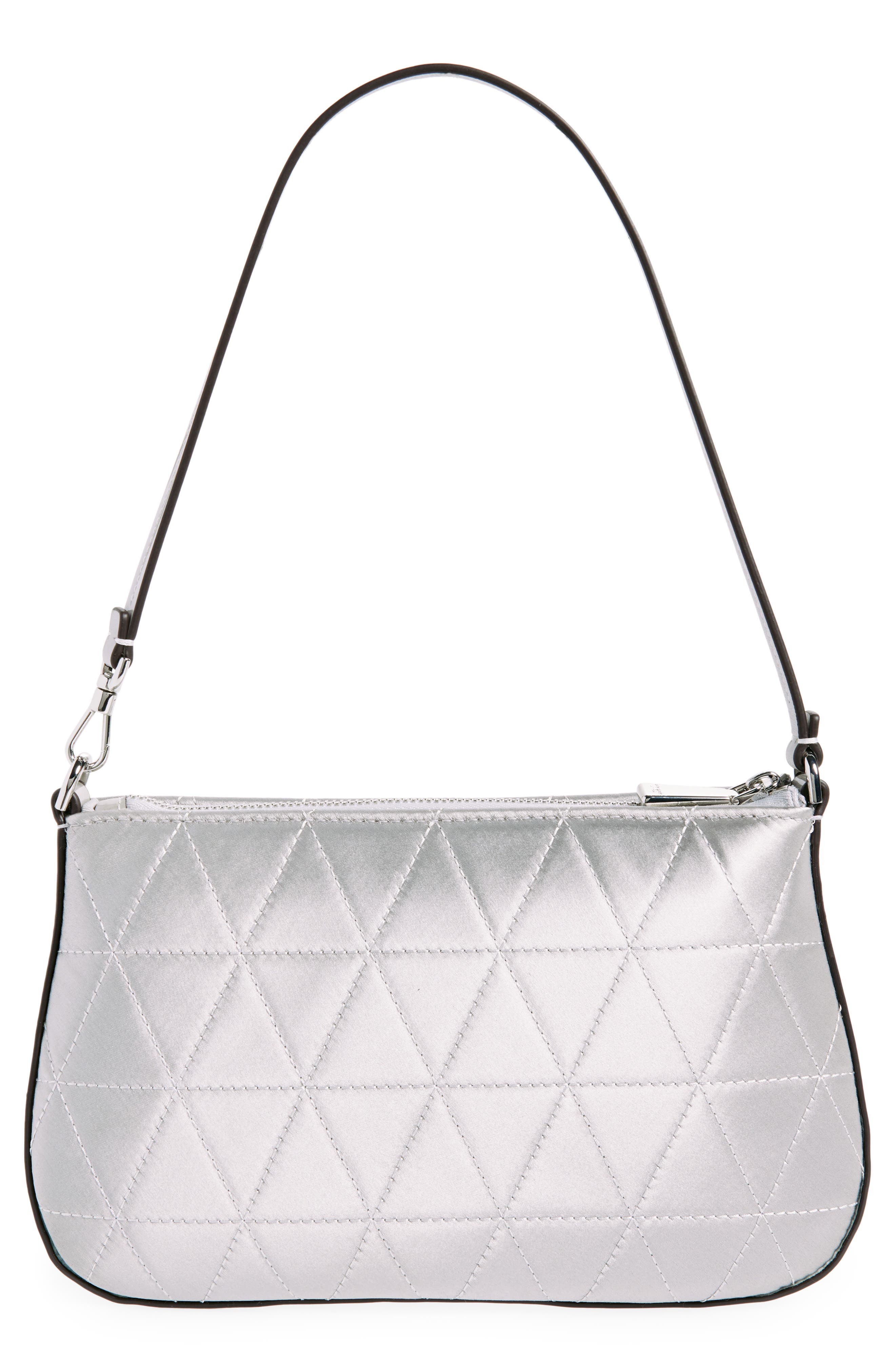 Kate Spade New York sam icon mini pouchette shoulder bag, Alternate, color, Silver
