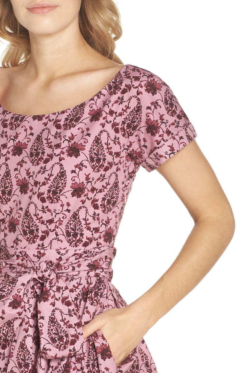 Gal Meets Glam Collection Hallie Fit & Flare Dress, Alternate, color, 