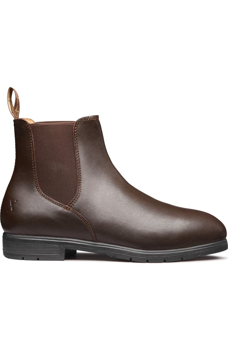 Xena Workwear Valence Steel Toe Pull On Safety Boot, Main, color, Chestnut Brown