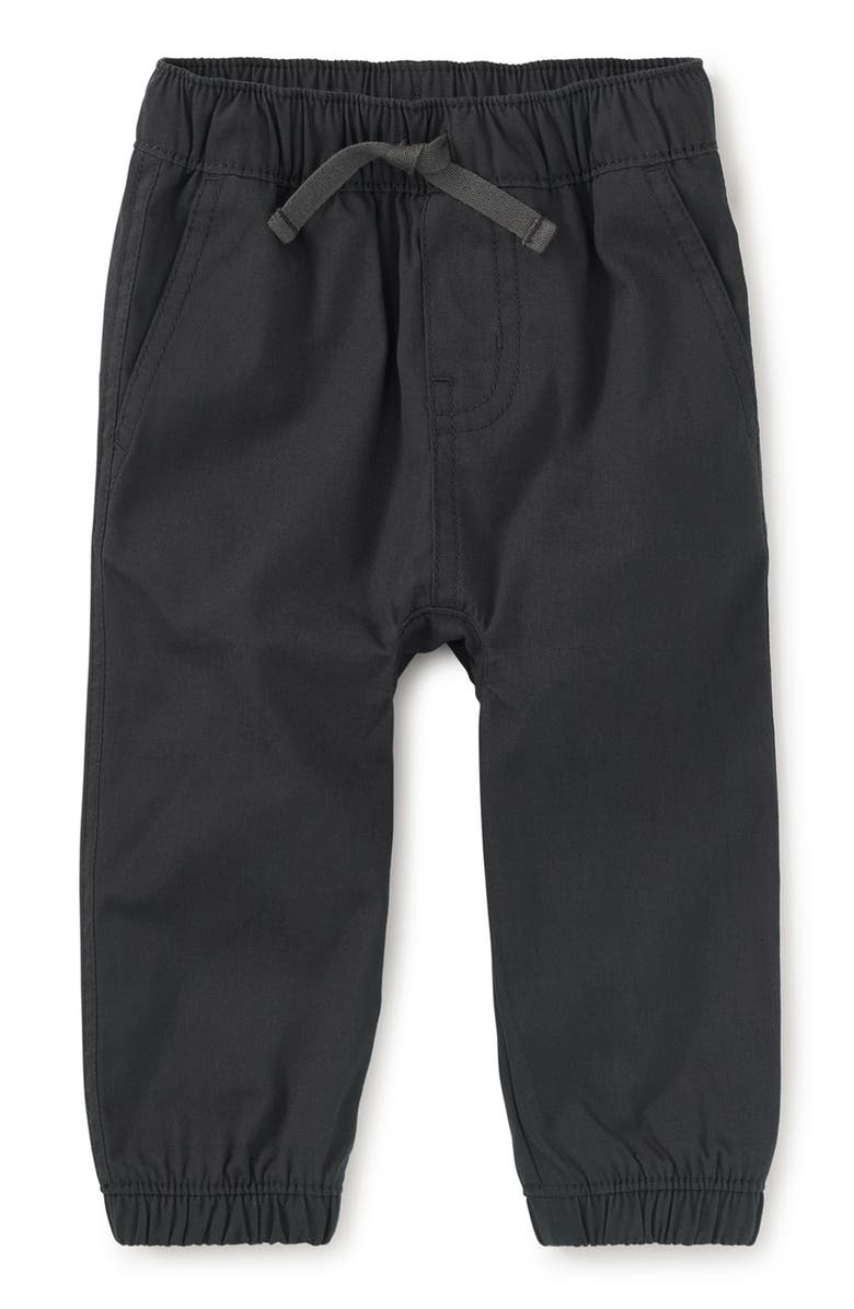 Tea Collection Woven Baby Joggers, Main, color, Pepper