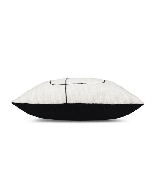 Elaine Smith Linear Luxe Indoor & Outdoor Woven Accent Pillow In White
