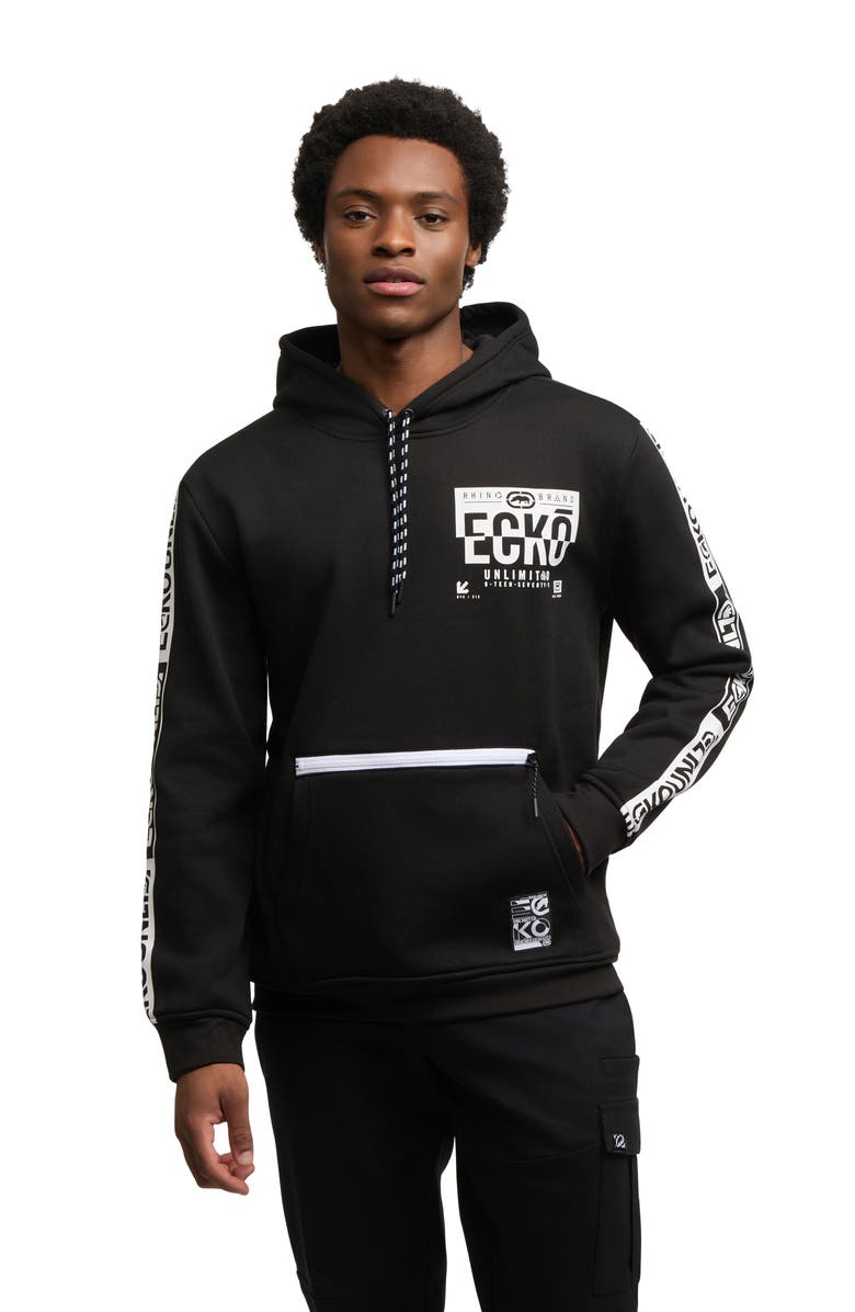 Ecko Unltd. Truss Zip Hoodie, Main, color, Black