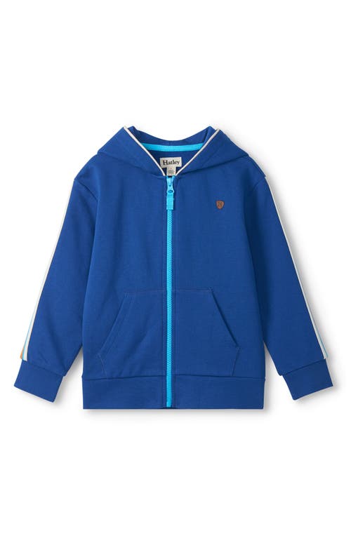 Hatley Kids' Limoges Cotton Zip-up Hoodie In Blue