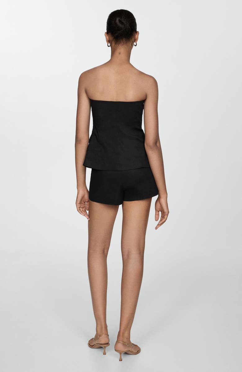 MANGO Linen Blend Skort, Alternate, color, 