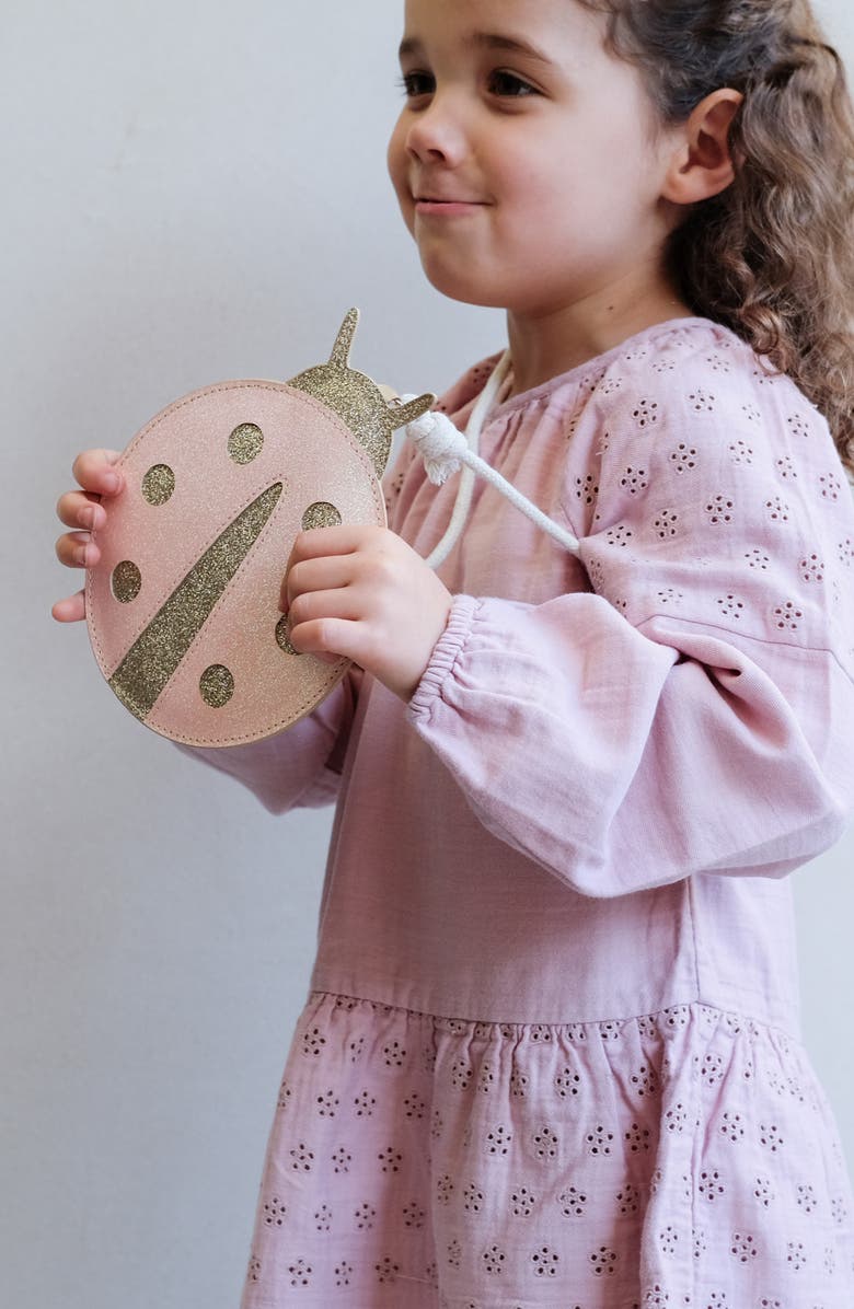 Mimi & Lula Kids' Glitter Ladybug Crossbody Bag, Alternate, color,